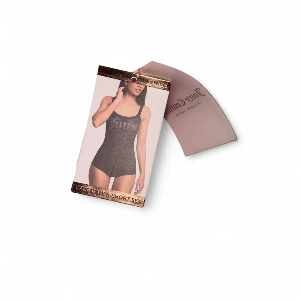 NWT Juicy-couture Pink Butterfly Lace Cami & Short Set